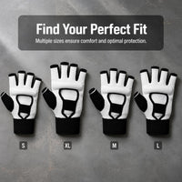 Taekwondo Half-Finger Hand and Foot Protector Set for Kids and Adults