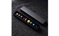 Solar System Display Astronomy-Themed Celestial Body Stones Gemstone Set Gemstone Solar System for Space Lovers, Crystal Collectors, Study Table