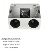 Sleeve Ports Polishing Guard Box Hinged Lid Grinding Enclosure Box Side Openings