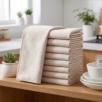 Thickened Magic Cleaning Cloth and Fish Scale Microfibre Cloth, Cleaning Cloths for Glass and Mirrors, Bound Border Towel