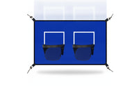 Easy Installation Basketball Target Panel with Hoops Sturdy Trampoline Basketball Hoop Waterproof Sports Gear Reliable for Children