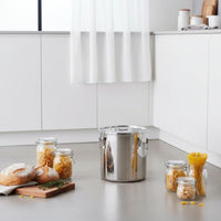 Stainless Steel Sealed Container Airtight Closure Stainless Steel Container with Lid Sturdy-Duty Sealed Milk Can Thickened