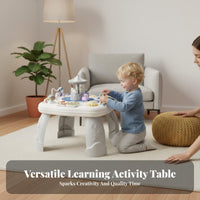 Early Educational Multifunctional Game Table Develops Fine Movement Skills Toddler Learning Station Multi-Functional Light and Sound Activity Table Sensory Development for Toddlers, Preschoolers, Playroom, Nursery, Daycare, Living Room