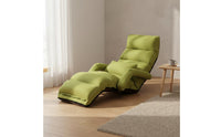 Space-Saving Foldable Lazy Sofa No Assembly Required Folding Lazy Sofa Chair Sturdy Steel Frame Padded Floor Recliner Wear-Resistant Material for Students, Napping