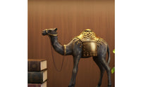 Camel Figurine with Golden Base-Toned Camel Figurine Retro Decorative Piece for Journeyers, Bookshelf