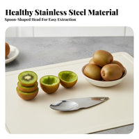 Fruit Spoon Food-Grade Material Fruit Spoon 2-in-1 Fruit Cutter Easy to Use Kitchen Utensil Dishwasher Safe
