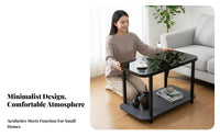 C-Shaped Rolling Table Modern Design Household Furniture With casters Sofa Tray for Apartment Residents, householders, Living Room, Small areas, Bedroom
