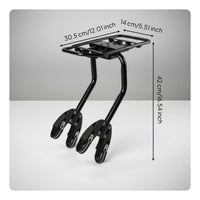 Cycle Rear Rack Heavy Duty Mountain Bike Cargo Rack Rust-Resistant Biking Gear for Commuting, Travel