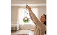 Hanging Spiral Decorations with Single Swirls DIY for Nursery, Baby