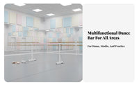 Adjustable Home Dance Bar Non-Slip Feet Freestanding Dance Bar Heavy-Duty Freestanding Dance Barre for Dancers, Beginners, Gym