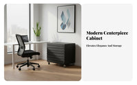 Modern Design Rolling document Cart With Casters Multi-Tier Storage Trolley Space-Saving Office Furniture Large Capacity for Apartment Dwellers, Students, educators, Living Room, Bedroom, Library, Classroom