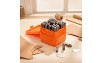 37 Pieces Metal Stamp Punch Set 3mm Steel Punch Set with Holder Sturdy Tool for Crafters, Leatherworkers, Diy Crafts