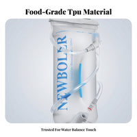 Foldable Water Reservoir Screw-Top Opening TPU Water Bag Easily-Release Drink Spout Outdoor Athletic Accessories