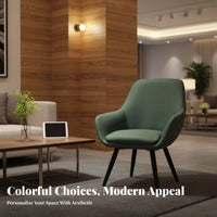 Light Luxury Design Upholstered Barrel Chair Tech Textile Upholstered Wrap-Around Armchair Minimalist Indoor Furnishing Modern Aesthetic for Small Apartment Dwellers, Interior Designers, Balcony, Living Room, Bedroom, Reading Nook