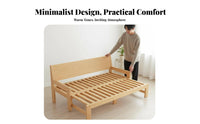 Pull-out Design Extendable Daybed Space-Saving Sofa Bed Multi-Functional Sleeper Couch Long-Lasting Frame for Apartment Dwellers, Students, Homeowners, Small Areas, Bedroom, Office