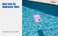 Waterproof Floating Phone Pouch, Rainproof, Outdoor Swimming, Colorful, Transparent, IPX8, Universal