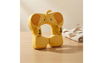 Front Opening Underarm Baby Swim Collar Printed Face Elephant Swim Collar Pastel Infant Pool Buoy Soft for Babies, Bath