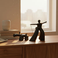 Abstract Sculpture Artistic Modern Figurine Collectible Home Decor for Living Room, Cabinet Top