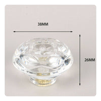 Transparent Design Single Hole Furniture Handle Simple Installation Clear Acrylic Knob Easy to Install