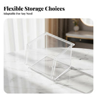Multi-Compartment Clear Box Space-Saving Clear Divided container Easy to Clean