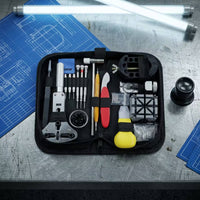 Watch Repair Tool Kit with Case Multi-Functional Watch Repair Kit Professional-Grade for Hobbyists, Beginners