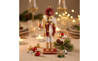 Nutcracker Guard Figurine Tabletop Wooden Nutcracker Hand-Painted Decoration for Collectors