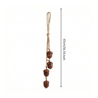 Decorative Bell with Rope Rustic Jute Rope Bells Hanging Bells Aged Bronze Ornament Handmade for Doorway, Wreaths