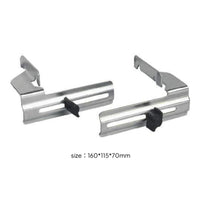 2 Pieces Heavy-Duty Miter Saw Crown Stop Compact Crown Guides Silver-Finished Miter Saw Positioning Guide Compatible for Carpenters, Carpentry, Workshops