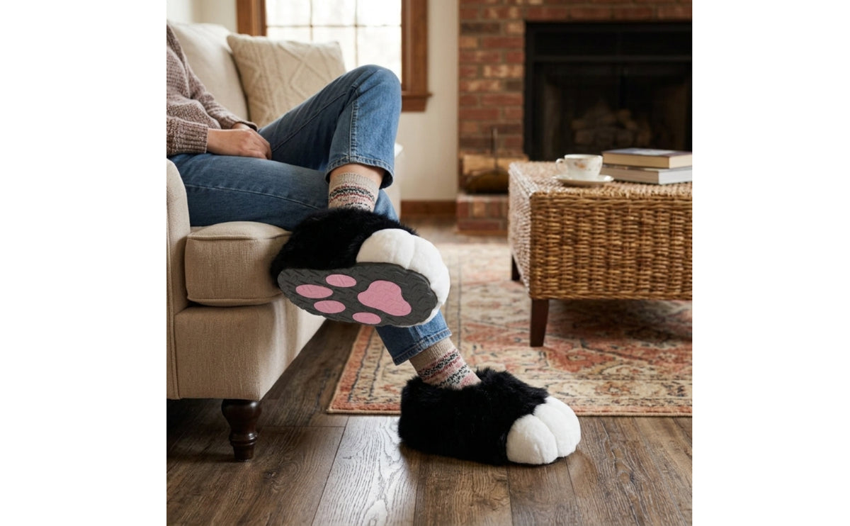 Paw Shoes with Meat Pads Furry Shoes with Paw Pads Furry Textile Creature Feet Accessories for Cosplayers, Cosplay, Conventions