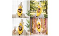 Banana Hat Funny Soft Banana Hat Soft Novelty Headwear for Adults, Teens