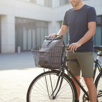 Large Capacity Rear Bike Basket Heavy Duty Two-Wheeler Cargo Basket for Students, Commuters