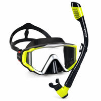 Wide-View Snorkeling Set Adjustable Diving Mask with Snorkel Comfortable Snorkel Set Ergonomic for Pool Practice