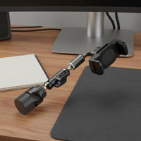 Adjustable Angle Ball Head Phone Clamp Anti-Slip Grip Pole Mount Phone Clip Easy Installation Mobile Accessory Multi-Position for Streamers, Content Creators, Musicians, Live Broadcasting, Recording Studio, Desktop