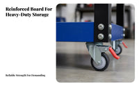 Multi-Functional 3-Tier Tool Cart Locking Casters Rolling Mechanic Trolley Lockable Wheels Rolling Mechanic Cart Large Capacity for Mechanics, Technicians, DIY Enthusiasts, Auto Repair Shop, Industrial Settings, Warehouse