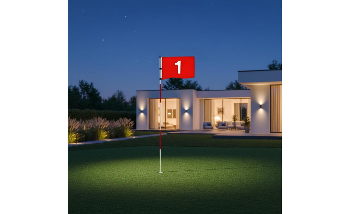 Sectional Design Putting Green Flag Pole High Visibility Golf Hole Cup and Pin Set for Backyard