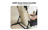 Foldable Design Sit-up Pillow with Armrests Soft and pillowed Bed Rest with Armrests Plush Feel supportrest pillow Multi-Positional for Students, Book Lovers, Remote Workers