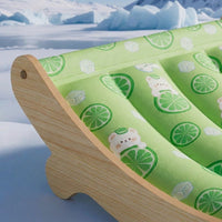 Cat Hammock Bed with Wood Frame, Waterproof Mat for Pet Cooling, Indoor Outdoor Self Cooling for Dogs and Cats During the Hot Summer Season