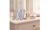 3 Pieces Self Sticky Rhinestone Strip Faceted Rhinestone Ribbon with Self Sticky Backing Diamond Trim Tape Sticker for DIY Enthusiasts, Crafters, Gift Wrapping