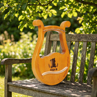16-String Lyre Portable Lyre Acoustic Musical Instrument for Beginners, Students, Home Practice