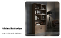 Floor Standing Beverage Cabinet Stable Structure Living Room Partition Cabinet Multipurpose Standing Display Case for Collectors, Entryway, Bar, Study