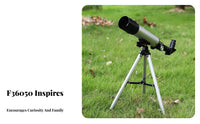 children's Telescope with Tripod High Magnification Kids Stargazing Telescope Set Easy to Assemble for Beginners, Night Sky Viewing, Outdoor, Backyard