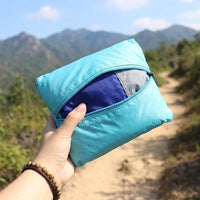 Picnic Blanket and Waterproof Mat for Family Picnic, 210T Polyester Camping Mat with Corner Pockets, Extra Large Beach Blanket