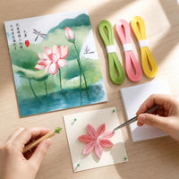 24 Solar Terms Quilling Art Kit for Beginners with Tools