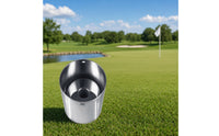 Practice Hole Receptacle Cup Brushed Metal stainless steel Golf Hole Cup with Inner Tube for Golfers, Course Superintendents