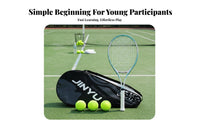 Long-Lasting Carbon Fiber Tennis Racket Comfortable Grip Beginner Tennis Racket Big Face Size for Beginners, for All Genders, Training