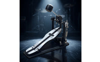 Floor-Mounted Kick Drum Pedal with Adjustable Beater Compact Bass Drum Pedal with Chain Drive Heavy-Duty Sturdy for Drummers, Beginners, Practice Rooms, Rehearsal Areas