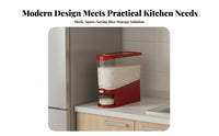 Press-Type Rice Container Airtight Closure Rice Dispenser Grain Storage Container Closure Ed Design Slim Grain Storage Bin