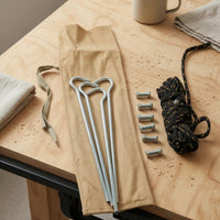 Awning Fitting Kit Ground Stakes Awning Installation Set Vehicle Accessory Guy Ropes Outdoor Gear Storage Pouch