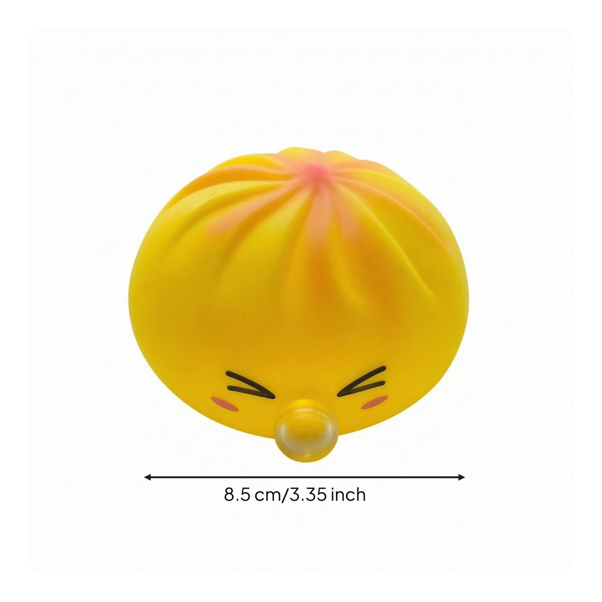 Steamed Bun Squishy Toy Pleated Bubble Nose Squishy Toy Stress Reliever Handheld