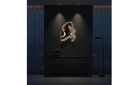 Modern Design 3D Layered Horse Wall Art Success Symbol Backlit Horse Wall Decor Laser Cut Design House Decoration Wireless Controller Control for Entrance, Hallway, Living Room, Office